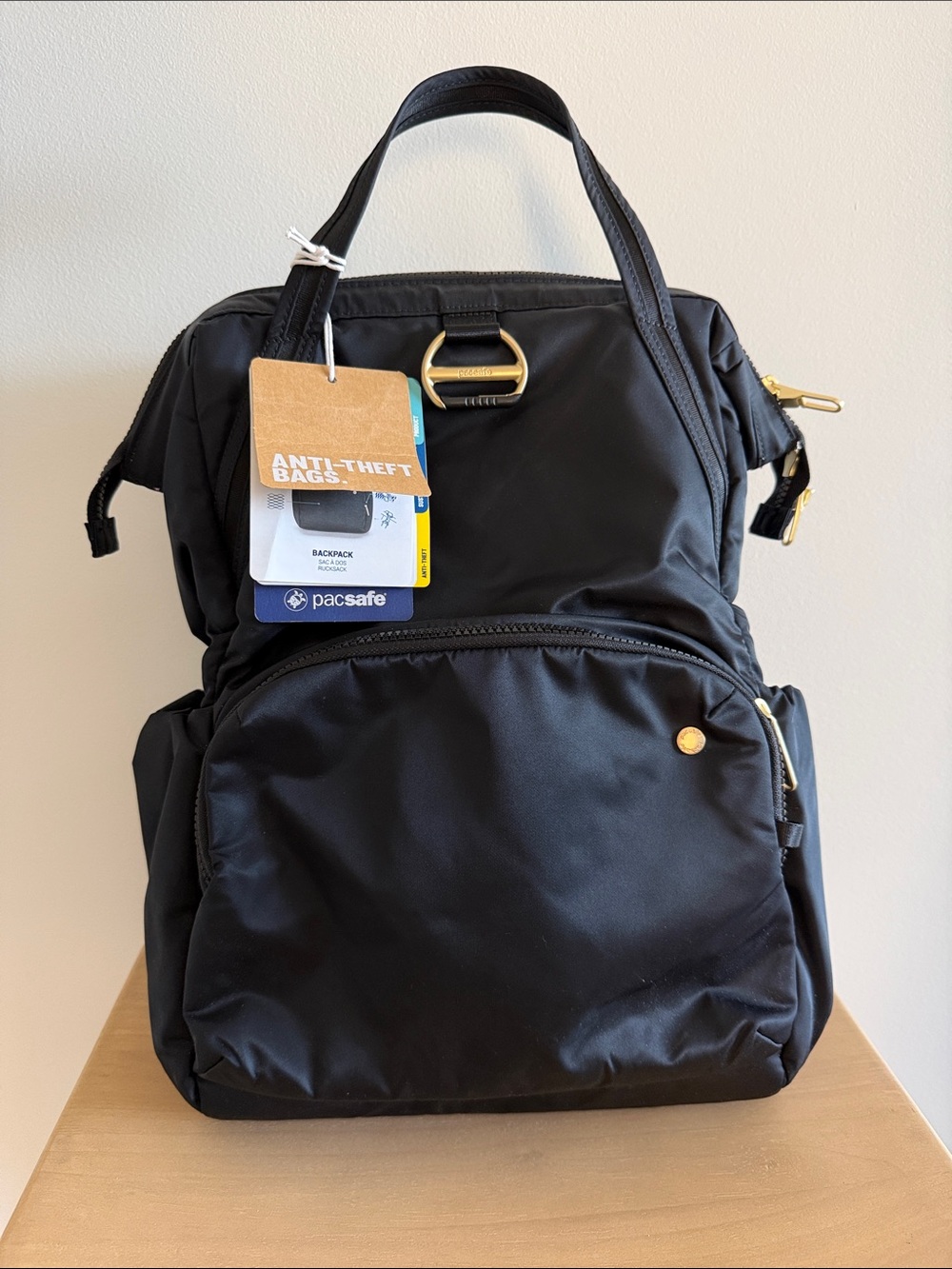 17L PacSafe Anti-theft backpack NWT perfect for Euro Summer or city commutes